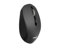 Mouse Nirkabel Jedel Dual-mode Isi Ulang dengan Roller Logam DPI Maks 1600 Optik untuk Komputer Laptop PC