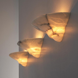 Lámpara de pared de alabastro de estilo francés de lujo moderno para sala de estar <span class=keywords><strong>dormitorio</strong></span> mesita de noche Fondo pared pasillo balcón <span class=keywords><strong>con</strong></span> <span class=keywords><strong>luz</strong></span> <span class=keywords><strong>LED</strong></span> - Product Image 3