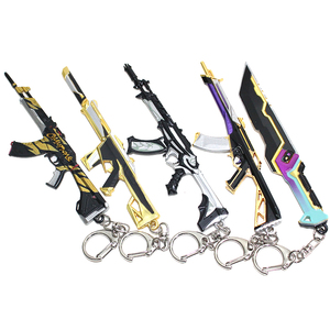 Diseño libre 12cm Valorants <span class=keywords><strong>Reaver</strong></span> <span class=keywords><strong>Vandal</strong></span> Cosplay Metal aleación de zinc juego modelo pistola forma llavero - Product Image 6