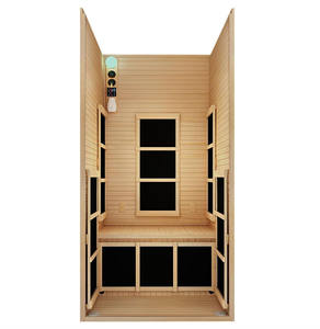 Sauna de infrarrojo lejano EMF bajo para 1 persona de <span class=keywords><strong>madera</strong></span> con cicuta <span class=keywords><strong>canadiense</strong></span> al por mayor - Product Image 2