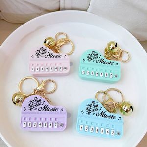 Factory Children Kids Gifts Mini <b>Small</b> <b>Game</b> Toy Key Chain Mental Keyring Plastic Creative Cute Music Piano Keychain Custom - Product Image 2