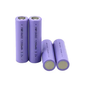Lifepo4 bateria de fósforo, 3.2v 18650 1200mah, ferro de lítio, 15c, alta potência, 18650, bateria de fósforo, ferro de lítio