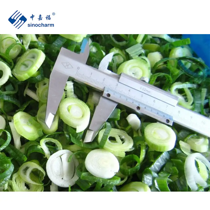 Sinocharm HACCP rempah-rempah pengisi Mudah memasak sederhana 4-6mm IQF daun bawang harga grosir bawang hijau beku