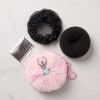 Kit de coiffure pour filles : filet à chignon invisible et élastique, accessoires de danse et de ballet faits main, cadeau pour femme