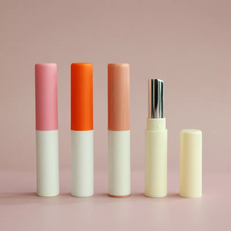 High quality aluminum packaging tubes cosmetic slim lipstick tube screen printing lip balm tubes with customized logo