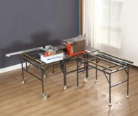 Scie à table coulissante WJ480, scie à table à pousser pour le travail du bois, scie à panneaux pliable portable, scie à bois, machines à scier le bois