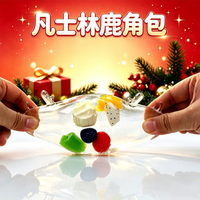 2026 Clear Vaseline Christmas Antler Dumpling Squishy Squeeze Stress Relief Fidget Toy PVC Box Christmas Gifts