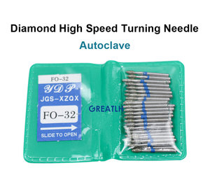 Thép không gỉ Dụng cụ nha khoa tốc độ cao tay khoan 50 cái/gói nha khoa mũi khoan kim cương - Product Image 2