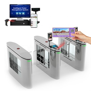La soluzione fornisce l'integrazione del lettore RFID NFC qrcode di terze parti display LCD da 7 pollici cancello a battente per la stazione della metropolitana - Product Image 1