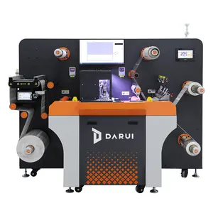 DARUI S5 Label Perekat Otomatis Mati Mesin Pemotong dan Lipatan Roll untuk Roll Autofeed Digital Rotary Die Cutter