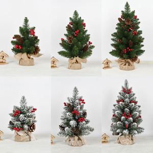 <b>Christmas</b> Decoration DIY Desktop Mini Small <b>Christmas</b> <b>Tree</b> Flocking <b>Tree</b> Decoration Home New Year Scene Layout - Product Image 4