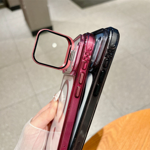Funda Magnética de Lujo a Prueba de Golpes para iPhone 18 Pro 17 16 15 Pro Max 14 Plus 13 12 Pro Max, TPU Acrílico Transparente con Soporte para Lente - Product Image 5