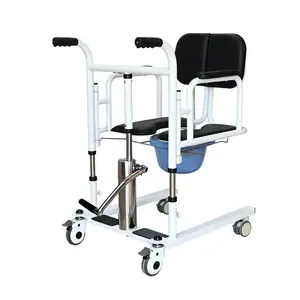 Гандикап пожилых пациентов двигатель подъем передачи инвалидов туалетный стул кресло-коляска для ванной и душа; Пациентов по стул