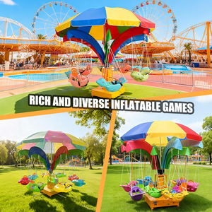 Outdoor Kids Mini Karussell Rotierender Flugs tuhl Große Outdoor-Unterhaltung ausrüstung Vergnügung spark zu verkaufen - Product Image 4