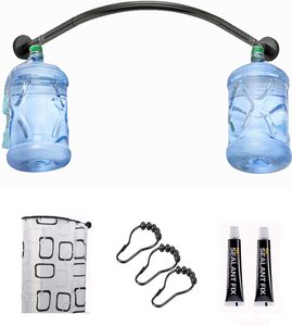 Extensible 304 inoxydable en forme de L salle de bain baignoire coin douche tringle à rideau support perceuse installation gratuite pour salle de bain - Product Image 2