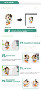 Rõ ràng minh bạch Acrylic Keychain dạ quang NFC khách sạn motel phòng số tag nhựa vòng chìa khóa gương tua trang trí Anime số lượng lớn - Product Image 2