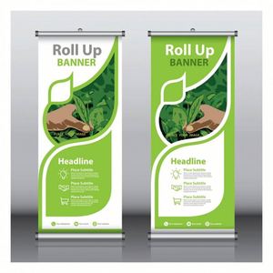 Banner Portátil con Marco de Aluminio para Publicidad Fácil y Transporte en Eventos y Ferias Comerciales - Incluye Estuche de Transporte y Sistema Step Repeat - Product Image 1