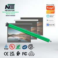 NB MOTOR Motor Tubular electrónico de 35mm con Control remoto para proyector de hotel Pantalla Persiana enrollable Persiana de puerta Diseño moderno