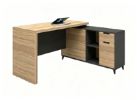 Meilleure Vente : Bureau de Travail Modulaire Tout-en-un Moderne avec Armoire Verrouillable Indépendante, Support de CPU Roulant, Montage Facile, Table en Bois
