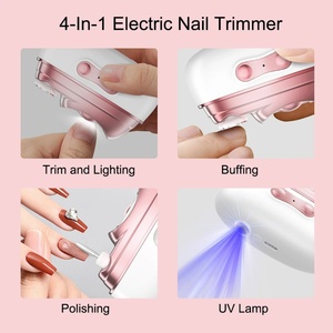New Custom Logo 35000PRM Mini Portable Automatic Nail Nail <b>Drill</b> File With UV LED Lamp <b>for</b> Nails Gel <b>Polish</b> - Product Image 4