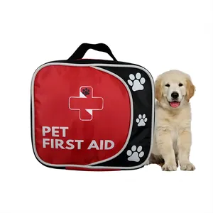 Custom EVA Dog First Aid Storage Medical Kit Case with Emergency Medical Accessories