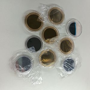 Изготовленные на заказ металлические пустые металлические памятные серебряные монеты Персонализированная монета с УФ-логотипом с лазерной гравировкой - Product Image 2