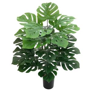 Planta Artificial Monstera Deliciosa de 33 Pulgadas de Alto, Hojas Decorativas Divididas, Planta Artificial Tipo <span class=keywords><strong>Queso</strong></span> Suizo, Palmera Tropical Artificial - Product Image 1