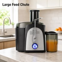 Extracteur de jus centrifuge multifonctionnel en aluminium OEM avec moteur AC, électrique, pour usage domestique et extérieur, avec séparateur de pulpe