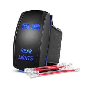 Light Bar carling rocker power switch 5 Pin Laser On Off LED Rear Lights rocker switches 20A/12V 10A/24V Switch Jumper Wires Set