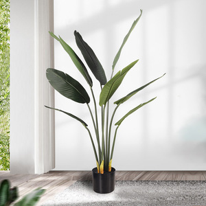 Plante artificielle Palmier du Voyageur 120 cm, Arbre de sol en soie, Haute simulation, Décoration intérieure, Accessoires de mariage - Product Image 3