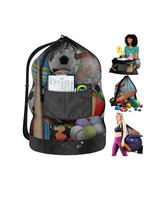 Extra Große Netz-Fußballtasche, 100x75cm Nicht Nur für Fußball Geeignet Diese Vielseitige Netztasche Kann Auch Basketball- und Volleybälle Aufbewahren