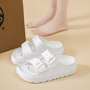 Ciabatte donna estive con doppia fibbia regolabile sandali da spiaggia sandali da spiaggia sandali da donna ciabatte da donna - Product Image 3