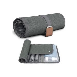 Bolsa de Aseo Enrollable, Organizador de Cosméticos Colgante Impermeable para Viaje, Bolsa de Aseo Portátil para Hombres y Mujeres - Product Image 4