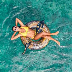 Flotador Inflable de PVC con Diseño de Dragón Negro Brillante para Piscina - Product Image 4