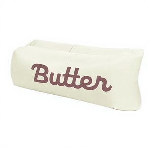 Modern Reclining Factory Pillow <b>Inflatable</b> <b>Sofa</b> Spot Outdoor Portable Lazy Air Bed Sleeping Bag Polyester Material - Product Image 1