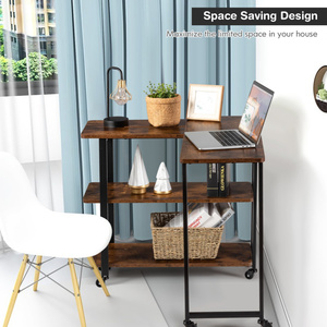 DB 360 miễn phí xoay phòng khách sofa bên bảng với kệ lưu trữ và bánh - Product Image 6