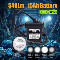 Lámpara Minera Recargable a Prueba de Explosiones KL15LM, Súper Brillante, Lámpara de Cabeza para Minería Industrial LED