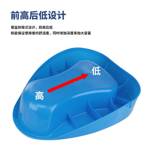 Bacinica para ancianos y mujeres embarazadas, plástico grueso de grado médico, fácil de limpiar, unisex - Product Image 4