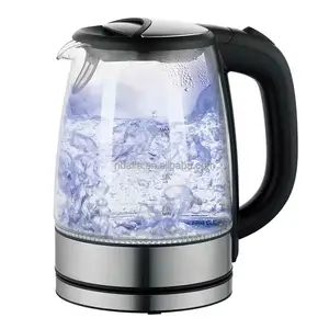 קומקום חשמלי Aifa מחמם מים עם טק טק רתיחה מהירה קנקן תה קפה 1.8 ליטר אלחוטי עם אור LED קומקום זכוכית