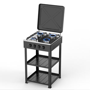 موقد طاولة محمول أوتوماتيكي 4 شعلة من الفولاذ المقاوم للصدأ كبير ، مطعم تجاري يستخدم نوع غاز LP - Product Image 4