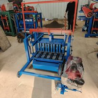 Máquina pequeña para fabricar bloques de cemento y ladrillos de hormigón, tipo móvil, con capacidad de producción eficiente