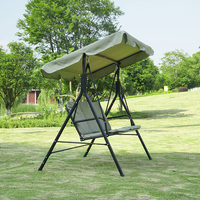 Balançoire d'extérieur moderne 3 places à baldaquin avec coussin épais Meubles de patio de jardin et de plage Vente en gros Hamac en métal pour salle de sport à domicile