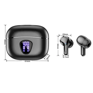 高版本蓝牙迷你耳机I53 TWS 5.3真无线耳塞耳机运动游戏耳机带发光二极管显示屏