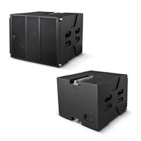 XUNGUAN RM118 Subwoofer Line Array Passif Simple 18 Pouces en Contreplaqué de Bouleau avec Polyurée 800W pour Bar, Scène, Concert et Performance Audio
