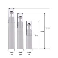 Rouleau en plastique PP sur bouteille bouteilles de rouleau de parfum avec boîte huile de parfum arabe Pastoc 15ml bouteilles de rouleau de pierres précieuses pastel