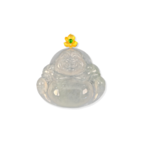 Natürlicher burmesischer Jadeit-Anhänger in Buddha-Form, hochwertiger Jadeit-Anhänger, Unisex, burmesischer Jadeit (mit NGTC-Zertifikat)