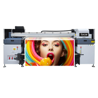 Locor nuevo diseño 3,2 m de ancho formato UV híbrido impresora G6/1024I/1024A cabezas máquina plana para PVC rígido Banner papel tapiz cuero