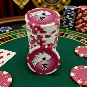 Jetons de poker en <span class=keywords><strong>composite</strong></span> d'argile de qualité supérieure, jetons de casino élégants pour les soirées et événements de casino - Product Image 5