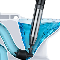 Déboucheur de toilettes en acier inoxydable souple en caoutchouc, déboucheur à air haute pression, outil de débouchage de drain de lavabo de salle de bain, déboucheur de drain d'égout