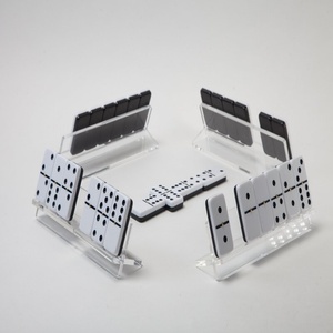 Bandejas de Acrílico para Dominó Jumbo Doble Seis Modernas Hechas a Medida 2024, Solo para Exhibición, Marca Justincase, Modelo 7878 - Product Image 4